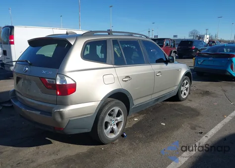 2007 BMW X3 3.0Si from USA, damaged, VIN WBXPC93407WF02349